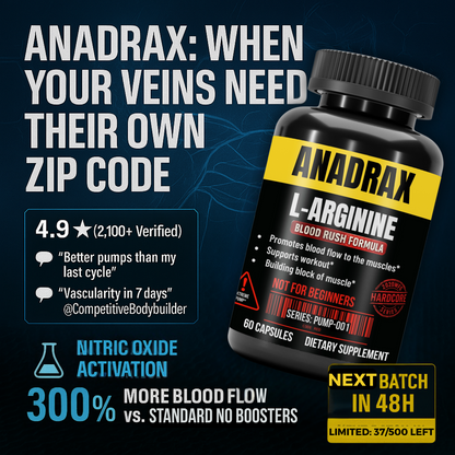 ANADRAX: Circulation Complex | 60 Capsules - L-Arginine, Niacin &amp; Nitric Oxide Support for Active Lifestyles by 2020WFG