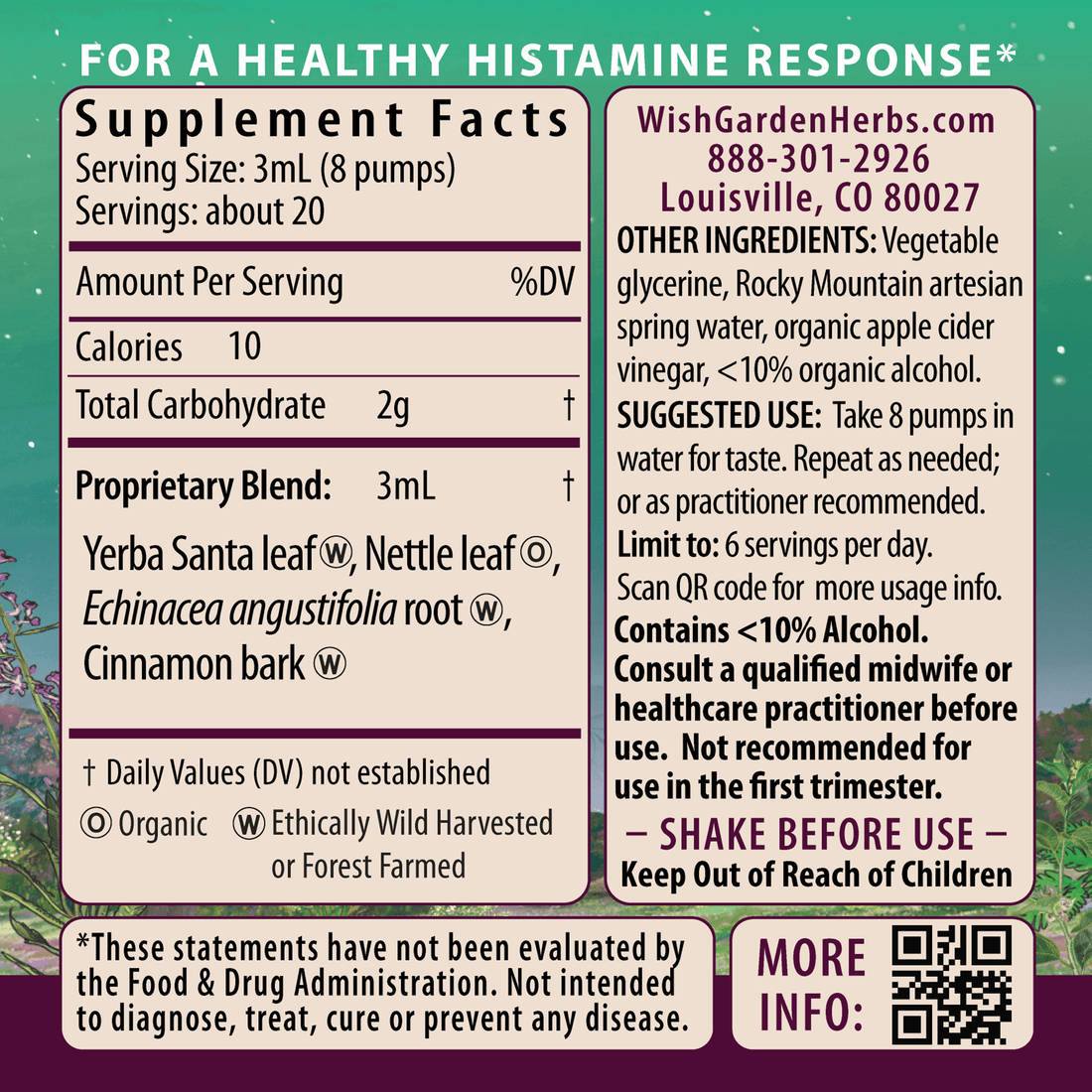 Kick-Ass Allergy, Seasonal Rescue For Pregnancy by WishGarden Herbs