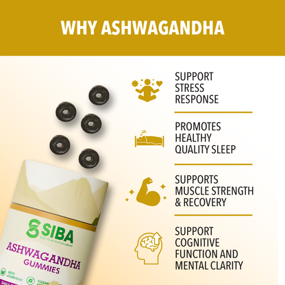 Ashwagandha Gummies by Siba Vitamins Store