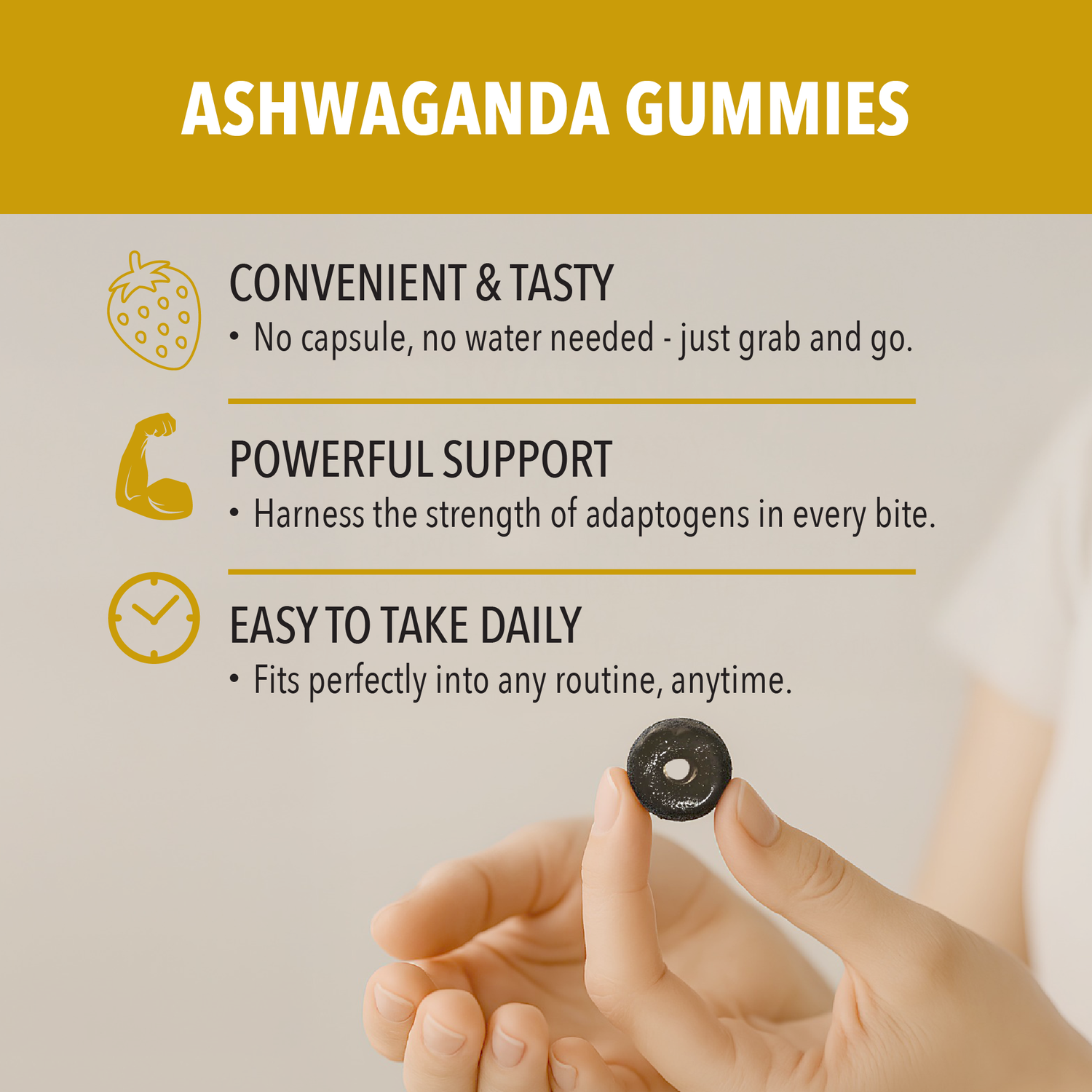 Ashwagandha Gummies by Siba Vitamins Store