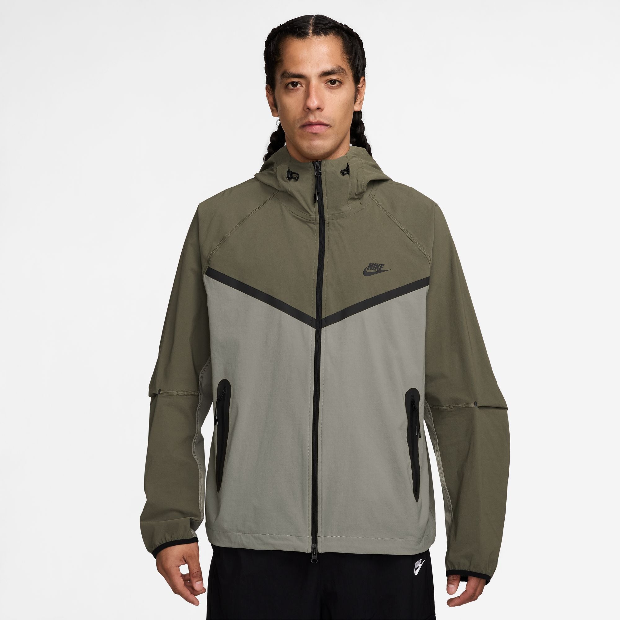 Nike Mens Tech Fleece Jacket - Light Army by Denim Exchange