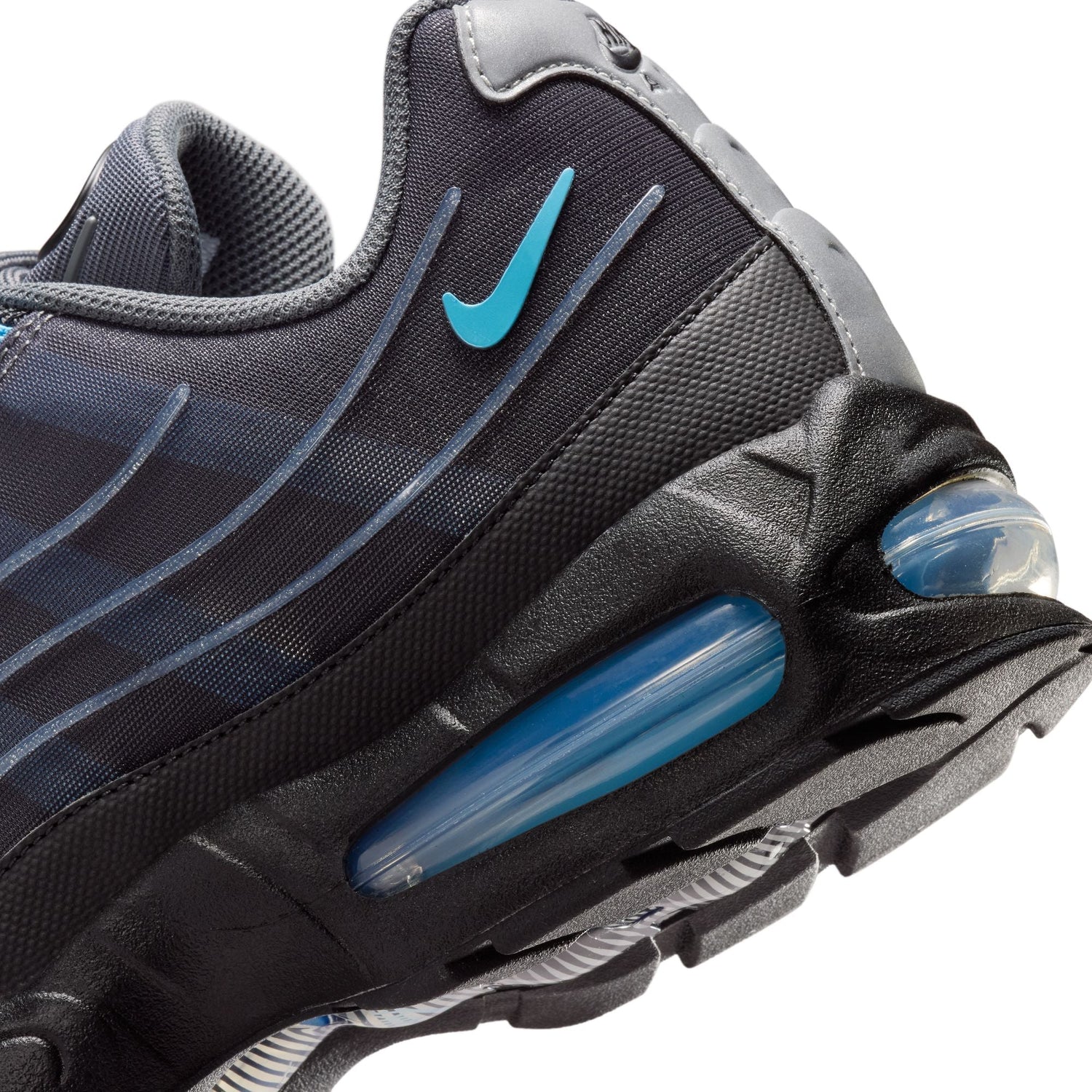 Nike Mens Air Max 95 Tech - Black/University Blue by Denim Exchange
