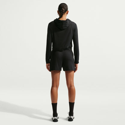 Nike Womens Sportswear Chill Knit Lightweight Hoodie - Black/Chalk by Denim Exchange