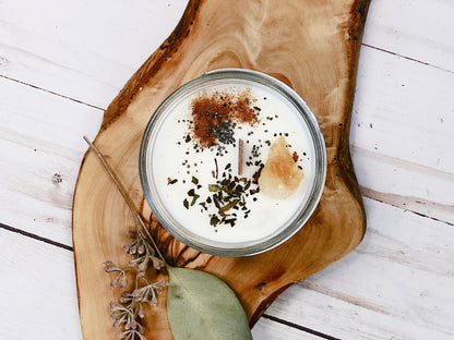 Abundance Candle / Ritual Candle / Intention Candle / Hand Poured Candle / Soy Wax Candle/ Butter Me Up Organics / Good Luck Candle / Money by Butter Me Up Organics