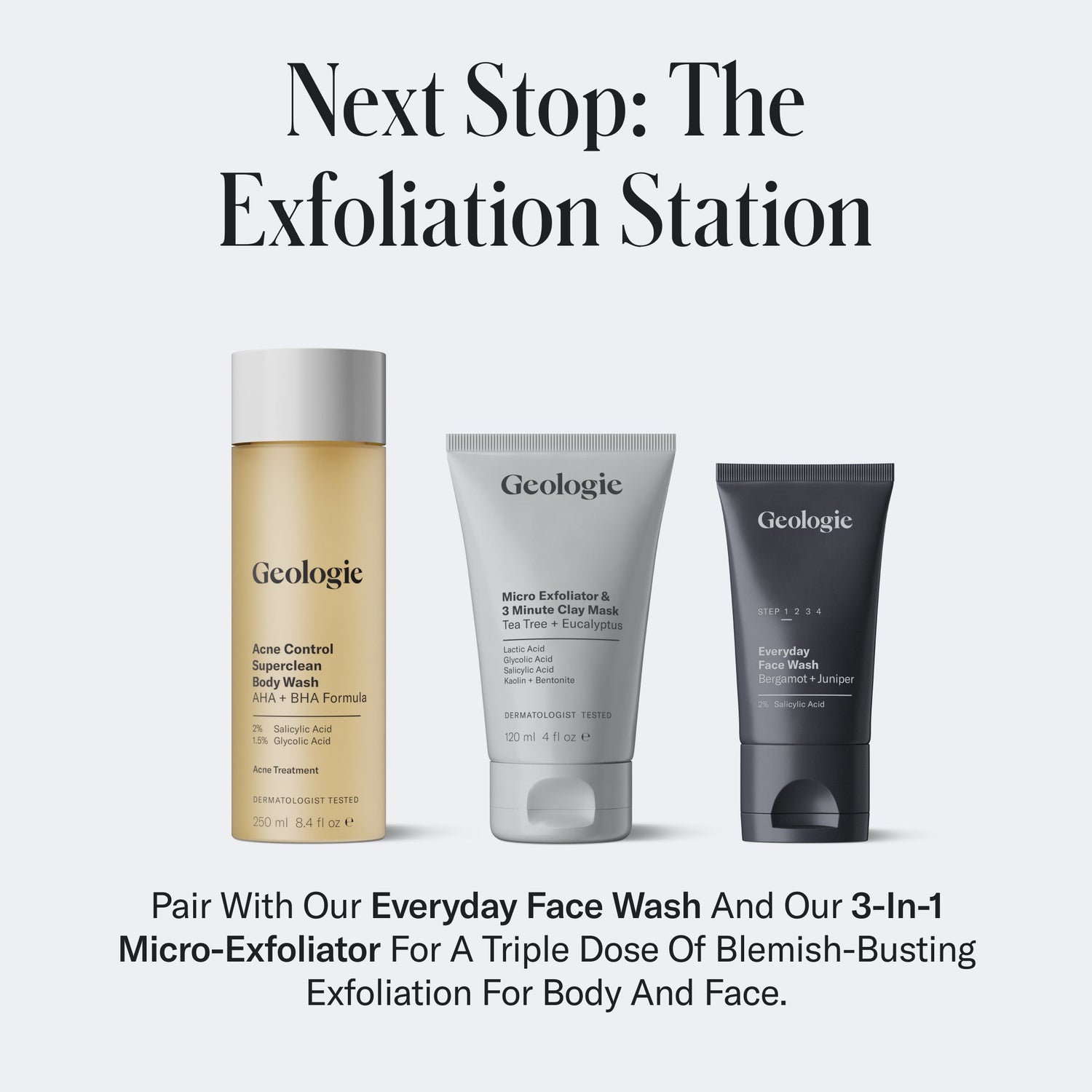 Acne Control Superclean Body Wash by Geologie