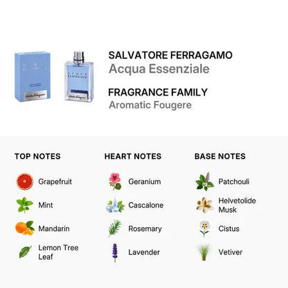 Acqua Essenziale by Salvatore Ferragamo M 3.4oz EDT Spray by perfumesandrea