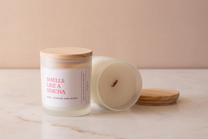 Smells Like A Simcha - Rose, Powder, and Mazel Scented Candle by Adara Rituals