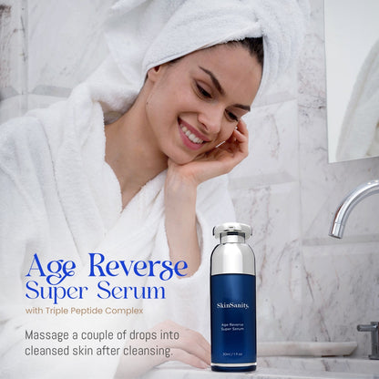 SkinSanity® Age Reverse Super Serum with Triple Peptides 1 fl oz by Best Clean Beauty