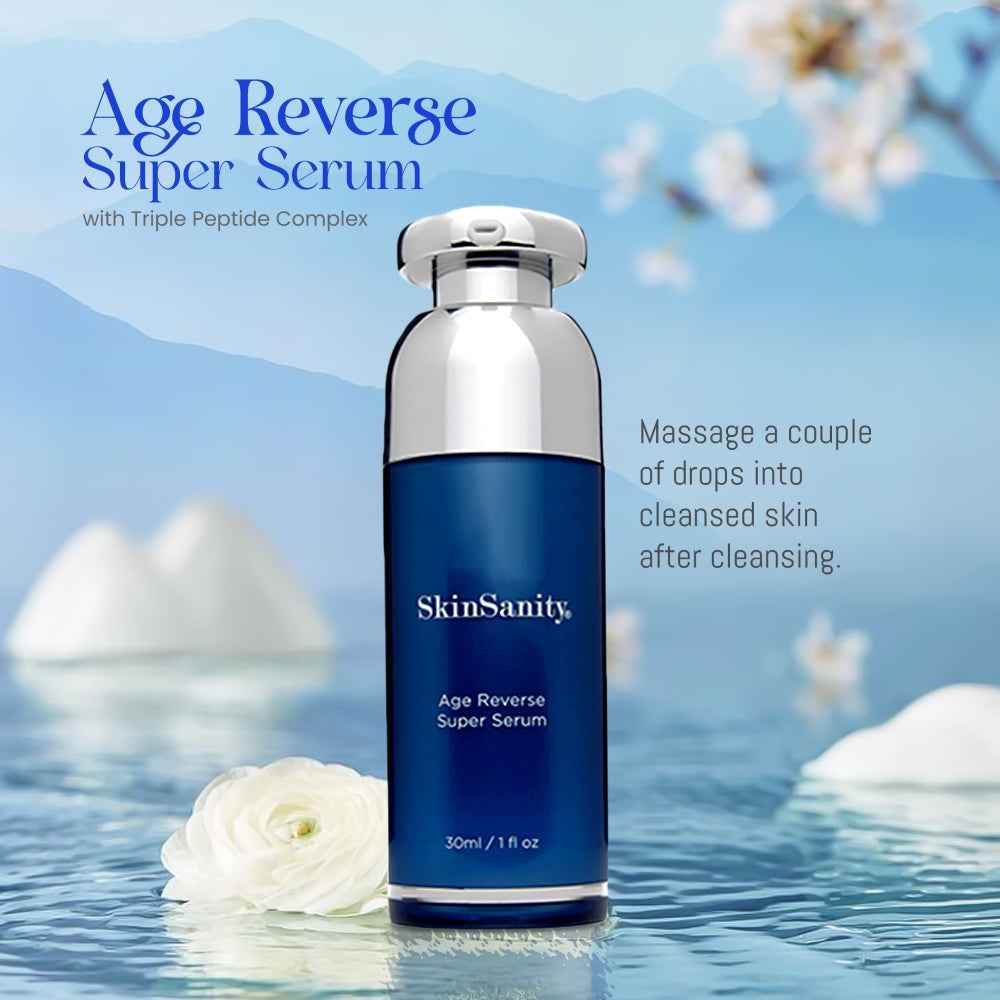 SkinSanity® Age Reverse Super Serum with Triple Peptides 1 fl oz by Best Clean Beauty