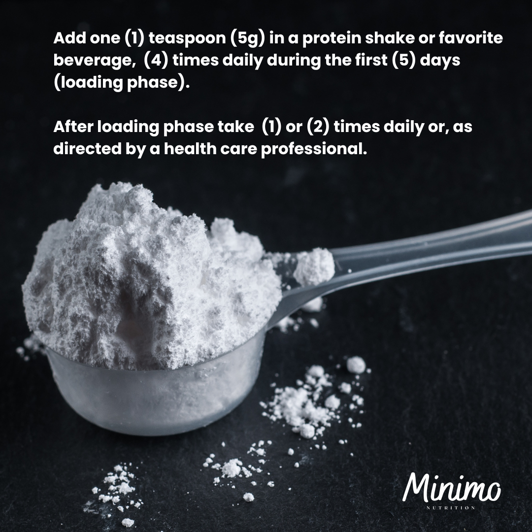Creatine Monohydrate Powder, 8.8 oz by Minimo Nutrition