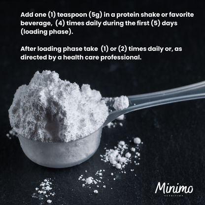 Creatine Monohydrate Powder, 8.8 oz by Minimo Nutrition