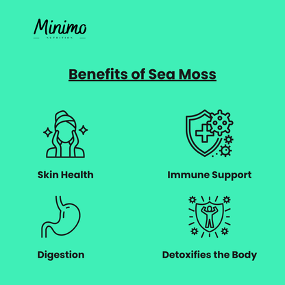 Sea Moss with Bladderwrack and Burdock Root, 60 ct. by Minimo Nutrition