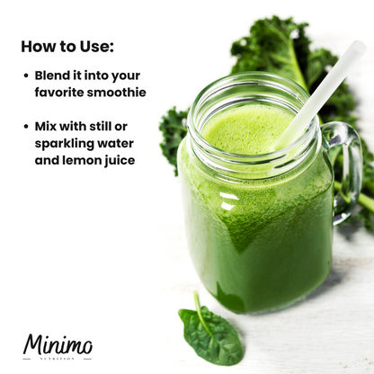 Ultra Cleanse Smoothie Greens, 8.8 oz by Minimo Nutrition