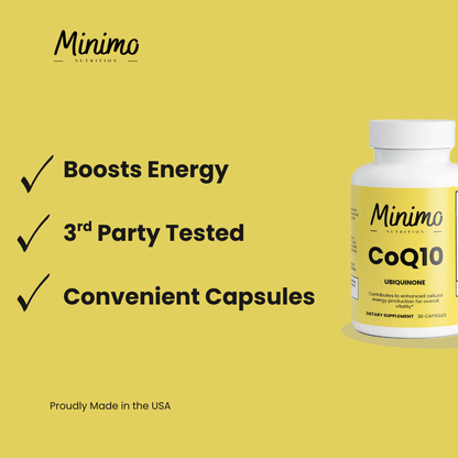 CoQ10 Ubiquinone, 30 ct. by Minimo Nutrition