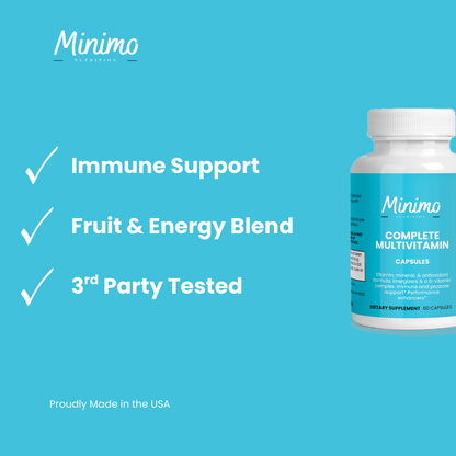 Complete Multivitamin + Immunity Boost, 60 ct. by Minimo Nutrition