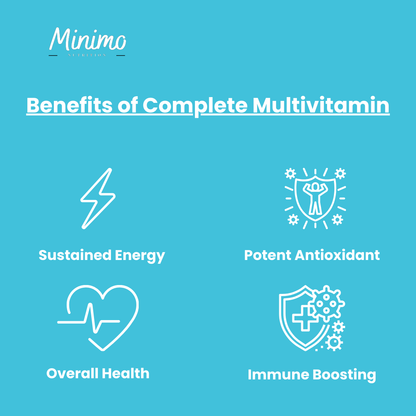 Complete Multivitamin + Immunity Boost, 60 ct. by Minimo Nutrition
