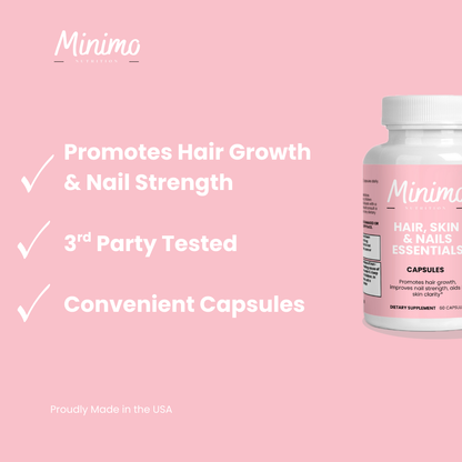 Hair, Skin and Nails Essentials, 60 ct. by Minimo Nutrition