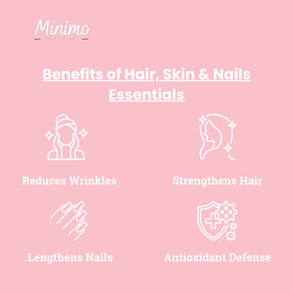 Hair, Skin and Nails Essentials, 60 ct. by Minimo Nutrition