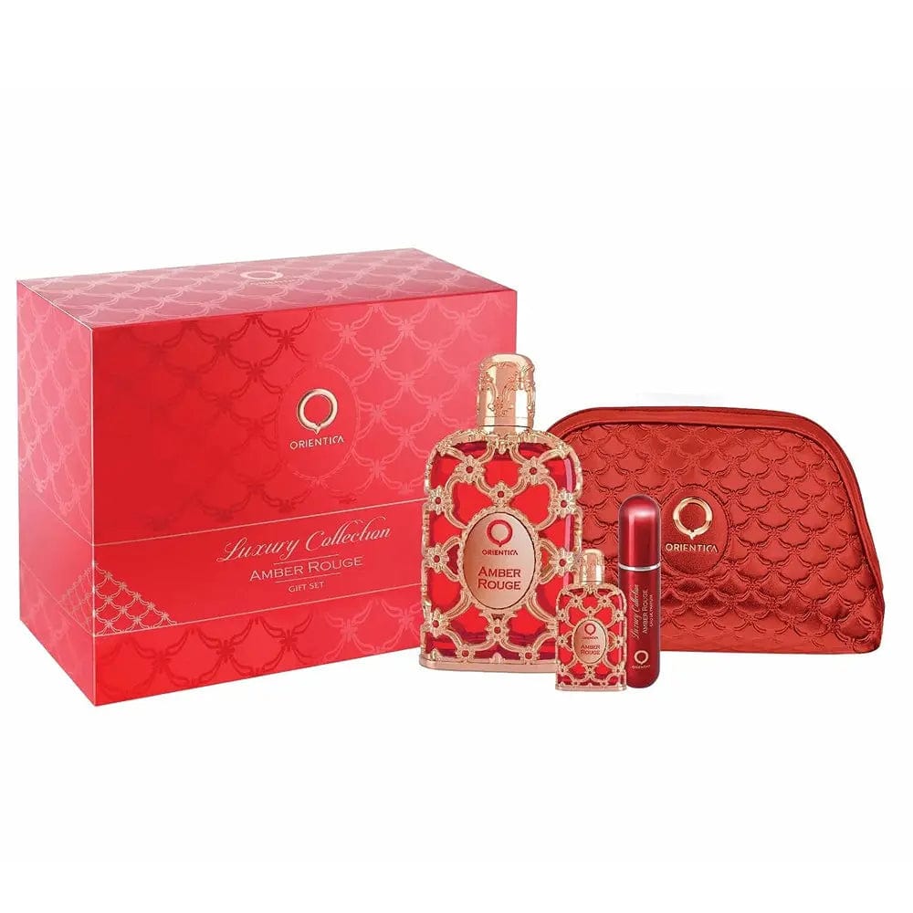 Amber Rouge By Orientica Unisex (4pc Gift Set) by perfumesandrea