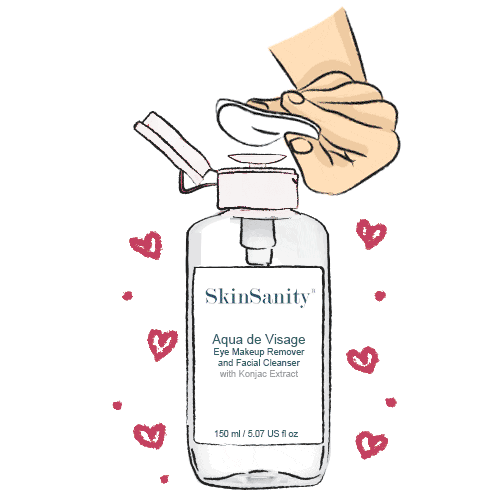 SkinSanity® Aqua de Visage Eye Makeup Remover &amp; Facial Cleanser 5 fl oz by Best Clean Beauty