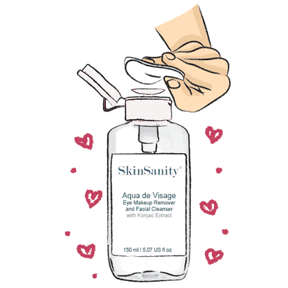 SkinSanity® Aqua de Visage Eye Makeup Remover &amp; Facial Cleanser 5 fl oz by Best Clean Beauty