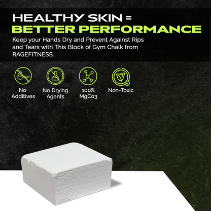 Premium Magnesium Block Chalk – Lab‑tested. Rugged. Ready for real workouts. by Rage Fitness