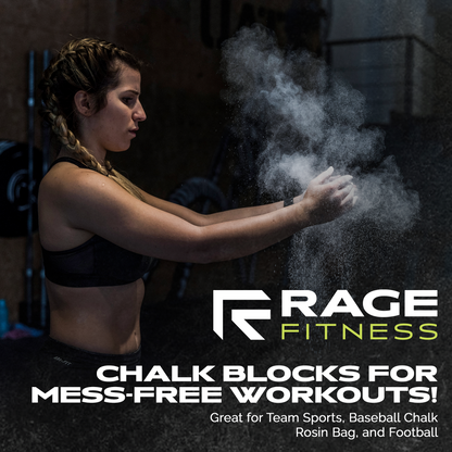 Premium Magnesium Block Chalk – Lab‑tested. Rugged. Ready for real workouts. by Rage Fitness