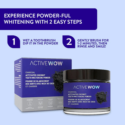 Activated Charcoal Teeth Whitening Powder by Active Wow
