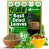 Premium Dried Basil – 100% Pure, Non-GMO, Gluten-Free, Vegan – Aromatic Culinary Herb for Cooking, Garnish, and Seasoning by FreshDrinkUS - Natural and Premium Herbal Tea