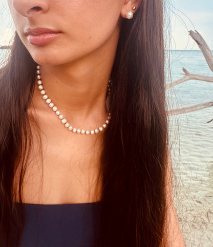 Pure Gemstone + Pearl || Necklace by CanyonLeaf