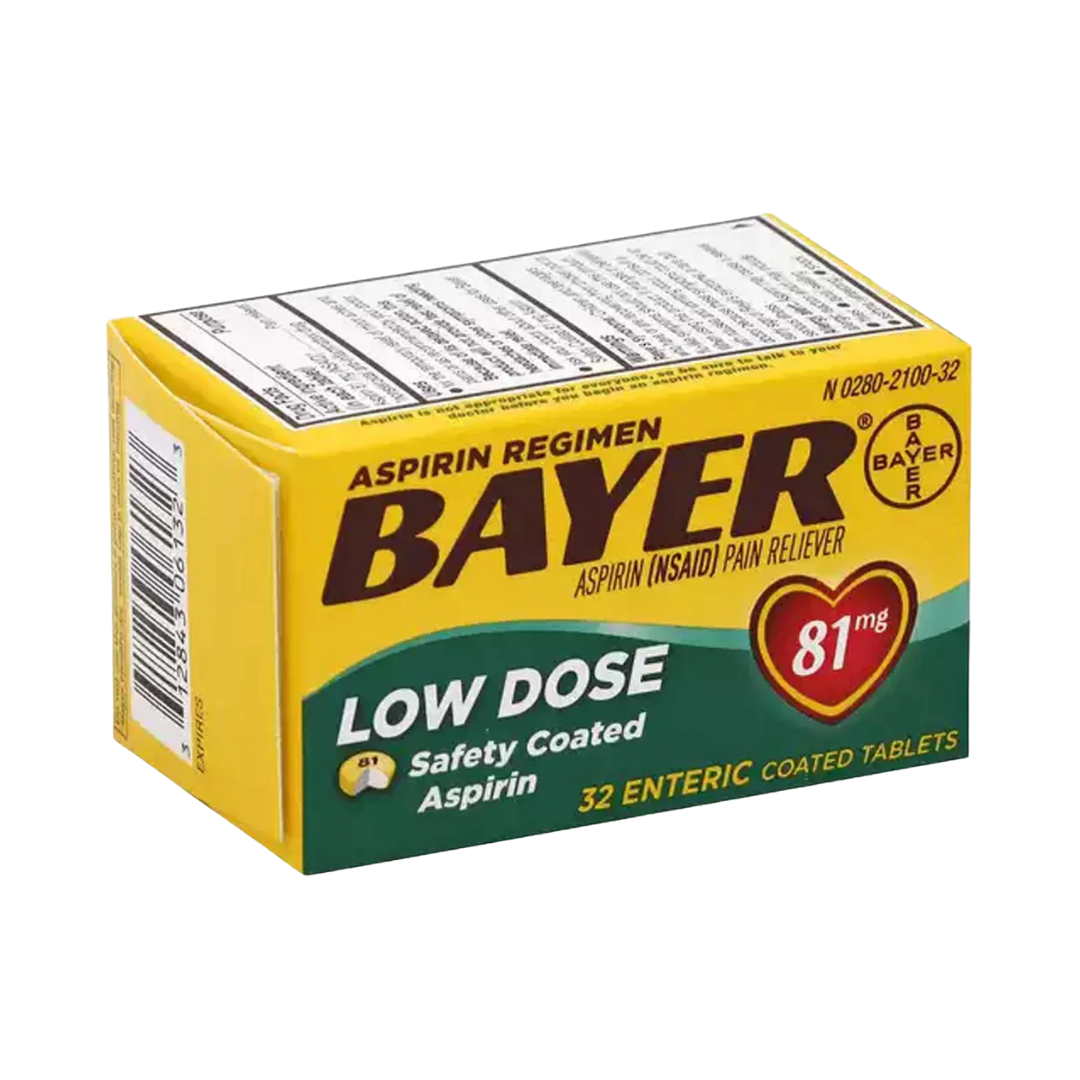 Bayer Low Dose Aspirin 81 mg Tablets (32 ct) by Farmacias Savia