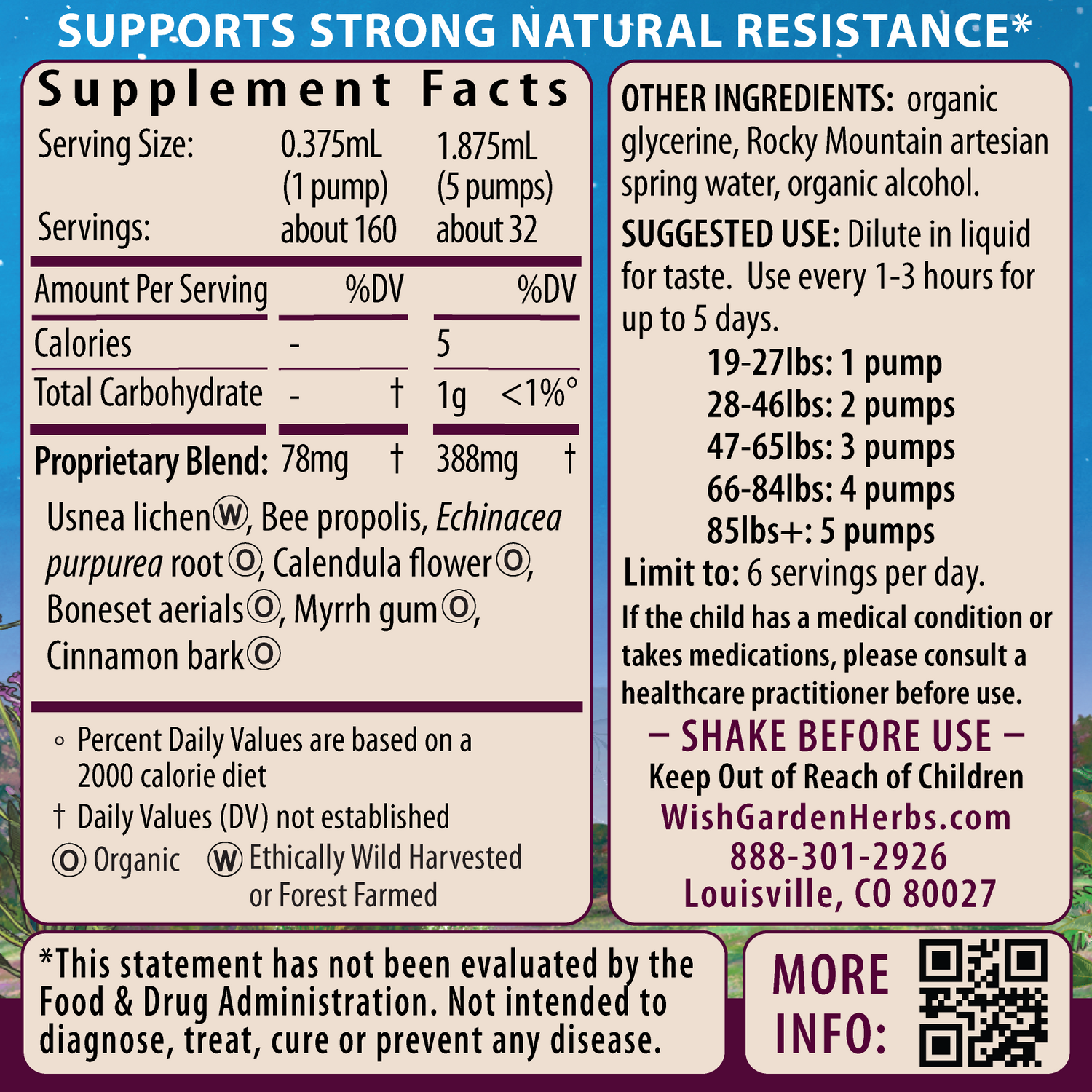 Kick-It Biotic, Immune Hero For Kids by WishGarden Herbs