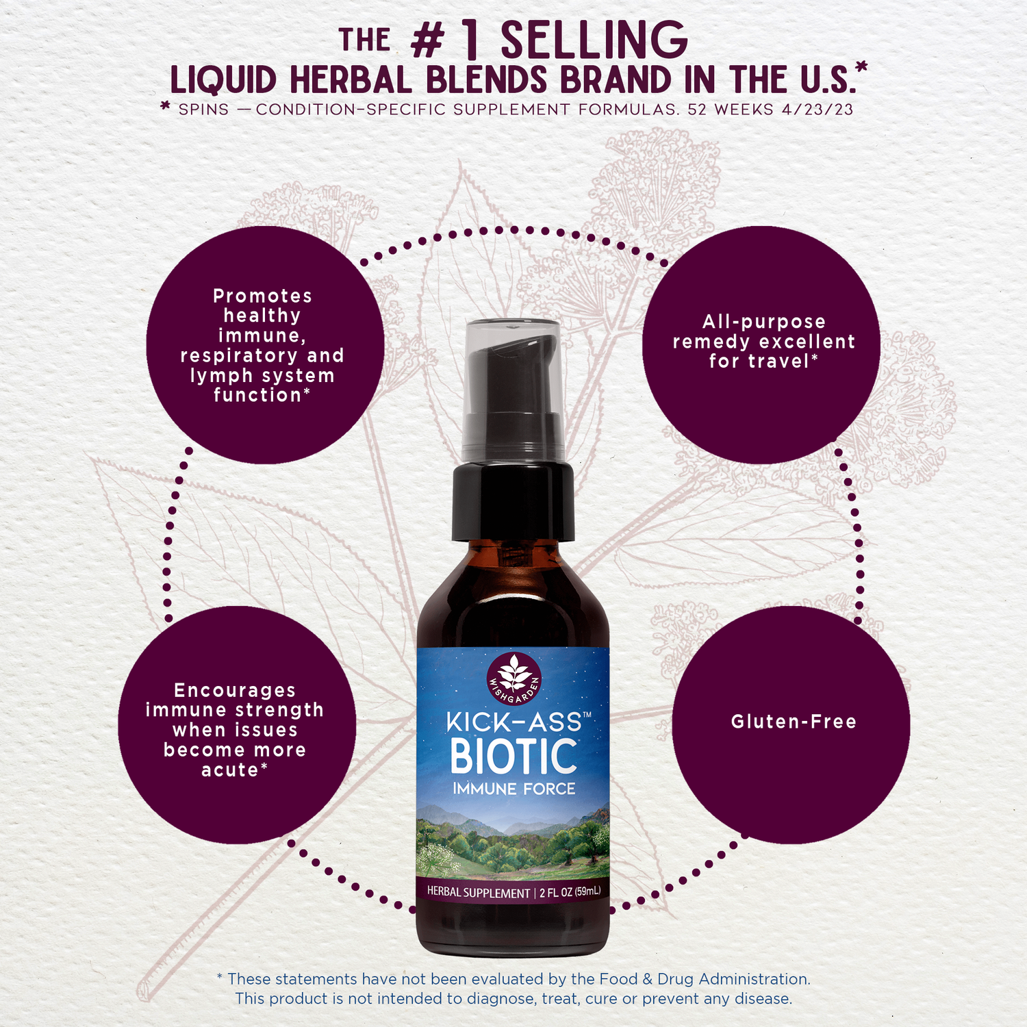 Kick-Ass Biotic, Immune Force by WishGarden Herbs