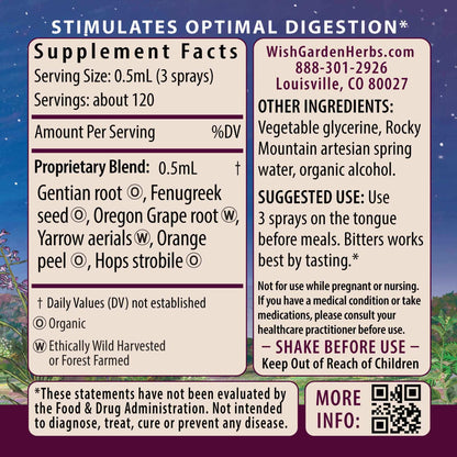 Badass Bitters, Digestive Aid by WishGarden Herbs