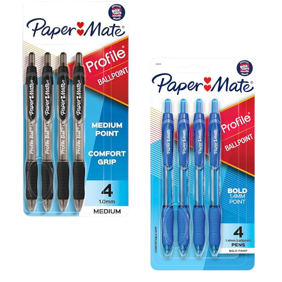 Paper Mate Profile Retractable Pens (4 pack, Medium Point) by Farmacias Savia