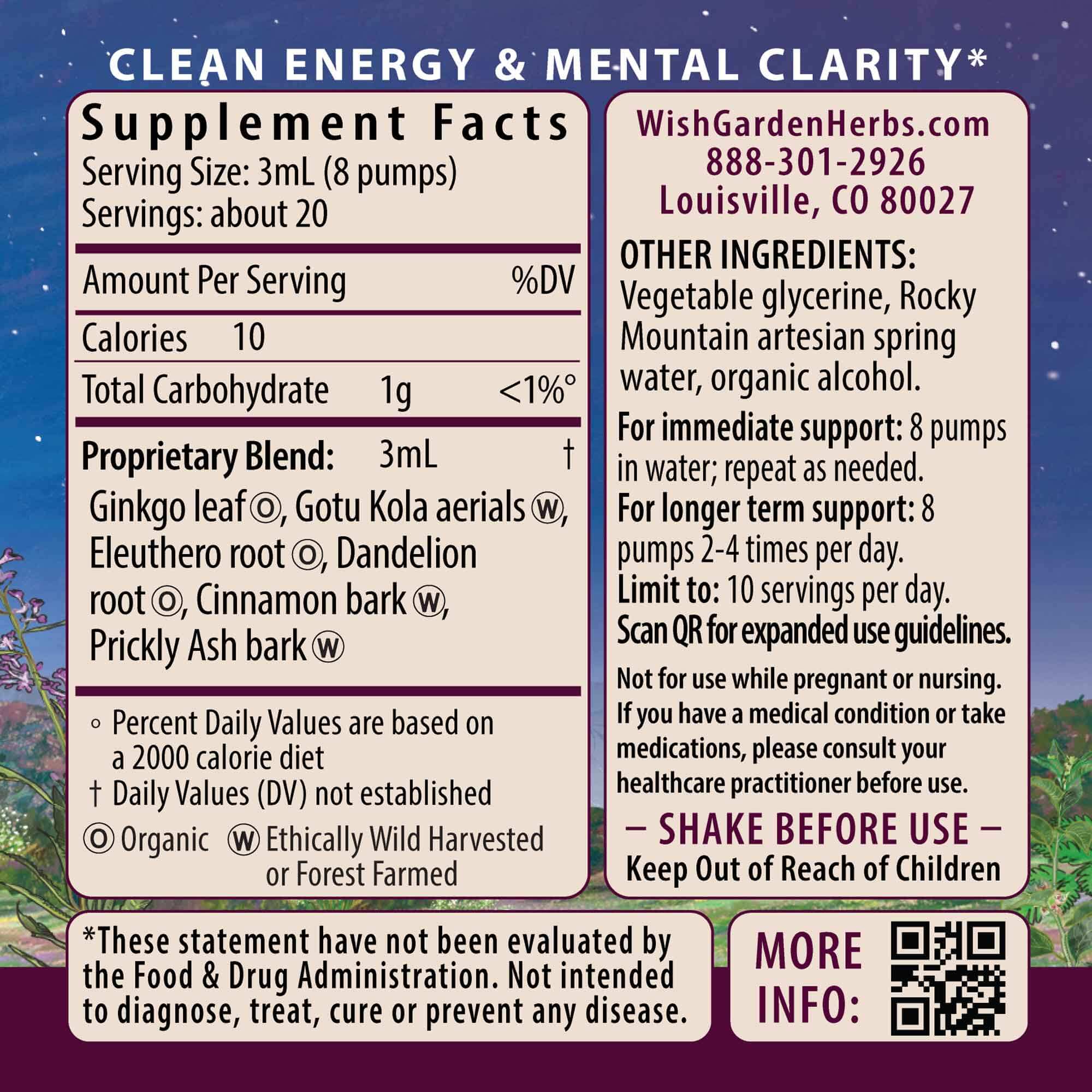 Genius Juice, Cognitive Aid by WishGarden Herbs