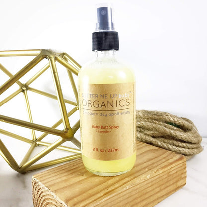 Organic Baby Butt Spray / Diaper Changing Spray / Cloth Diaper Safe by Butter Me Up Organics