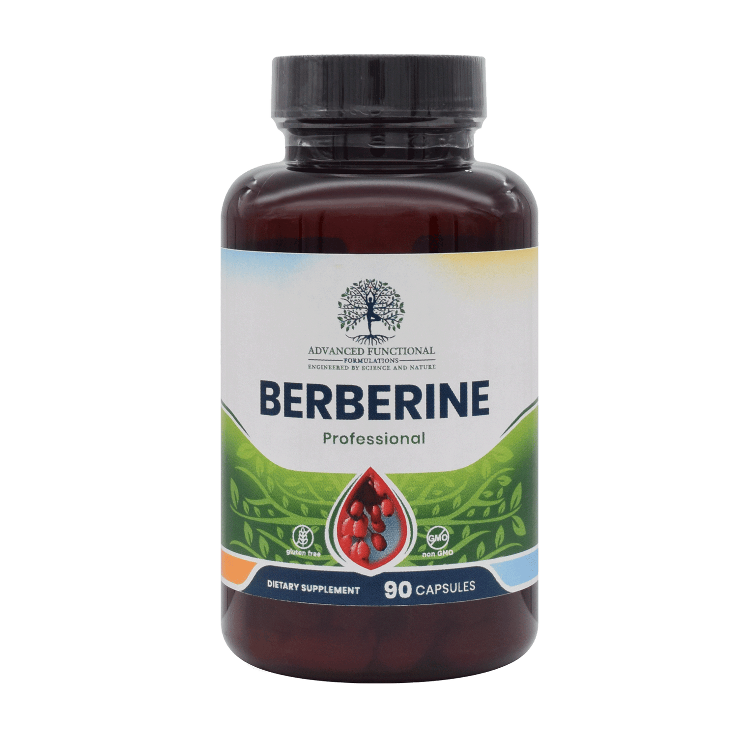 Berberine 90ct. (supports metabolism, may assist in healthy A1c levels) by Advanced Functional Medicine Supplements