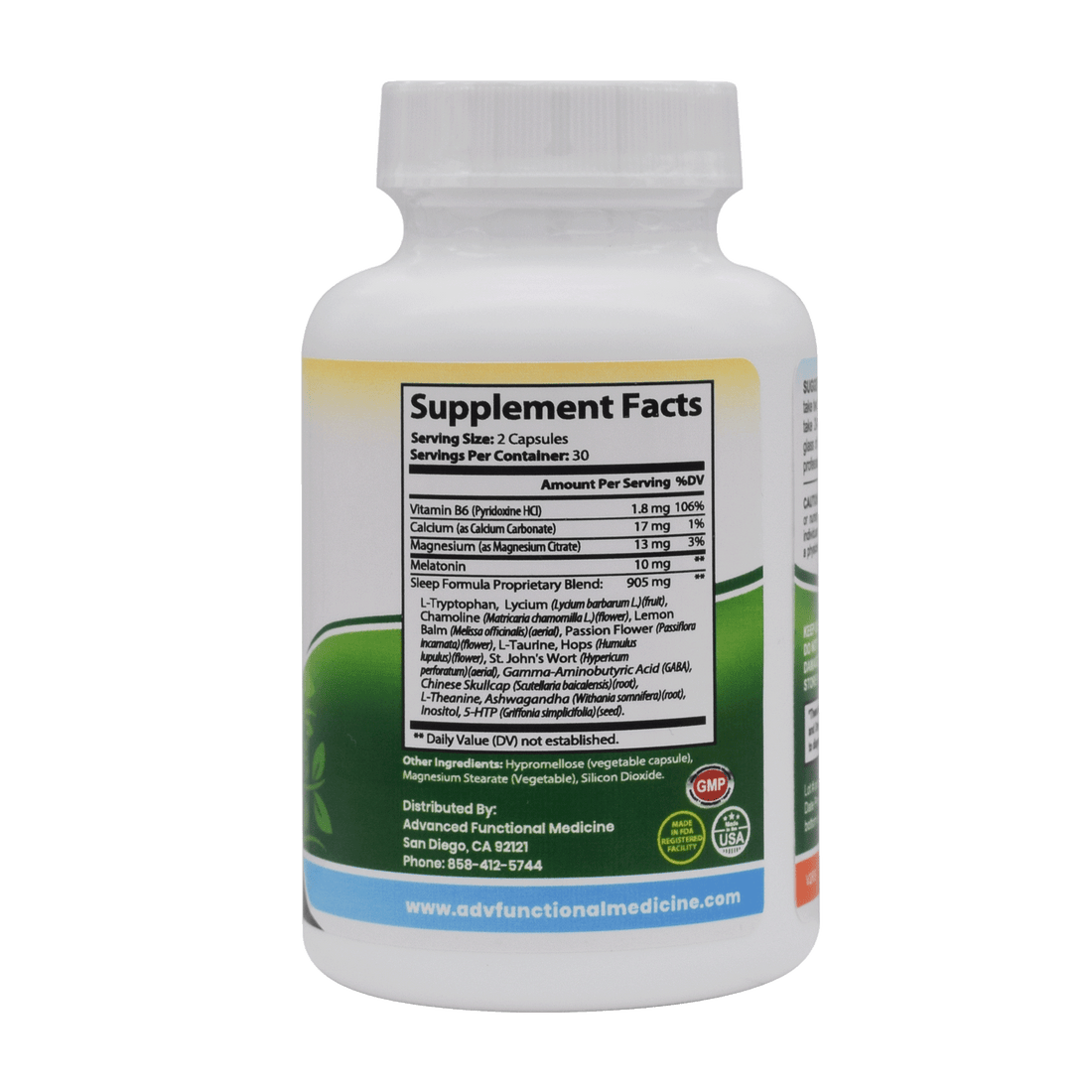Best-Rest Sleep Formula 60ct. (all natural superior sleep aid) by Advanced Functional Medicine Supplements