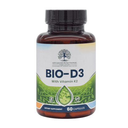 Bio-D3 with K2 (mk-7) and Bioperine (medical grade vitamin D3 ) by Advanced Functional Medicine Supplements