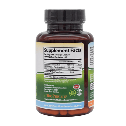 Bio-D3 with K2 (mk-7) and Bioperine (medical grade vitamin D3 ) by Advanced Functional Medicine Supplements