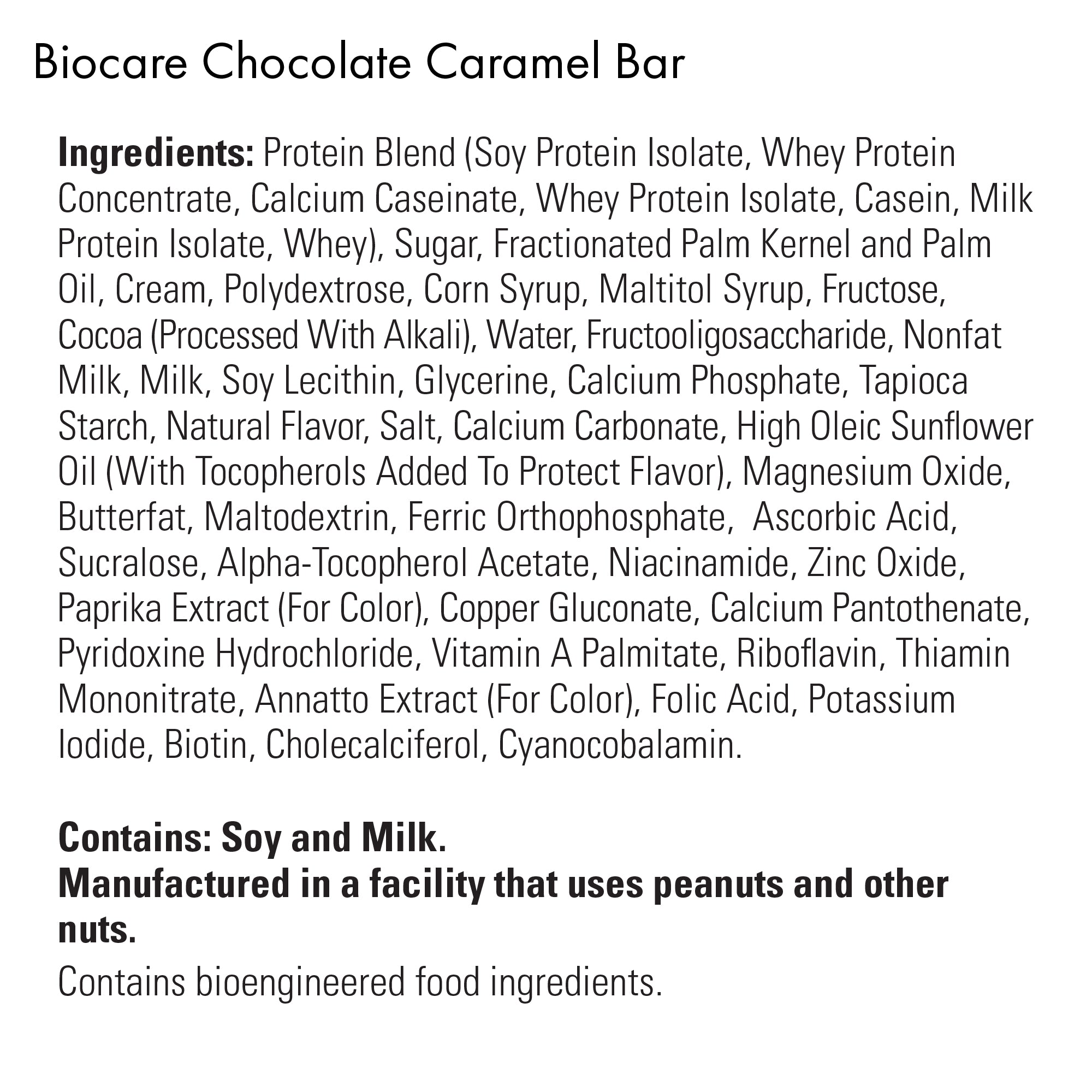 High Protein Chocolate Caramel Bar by Biocare