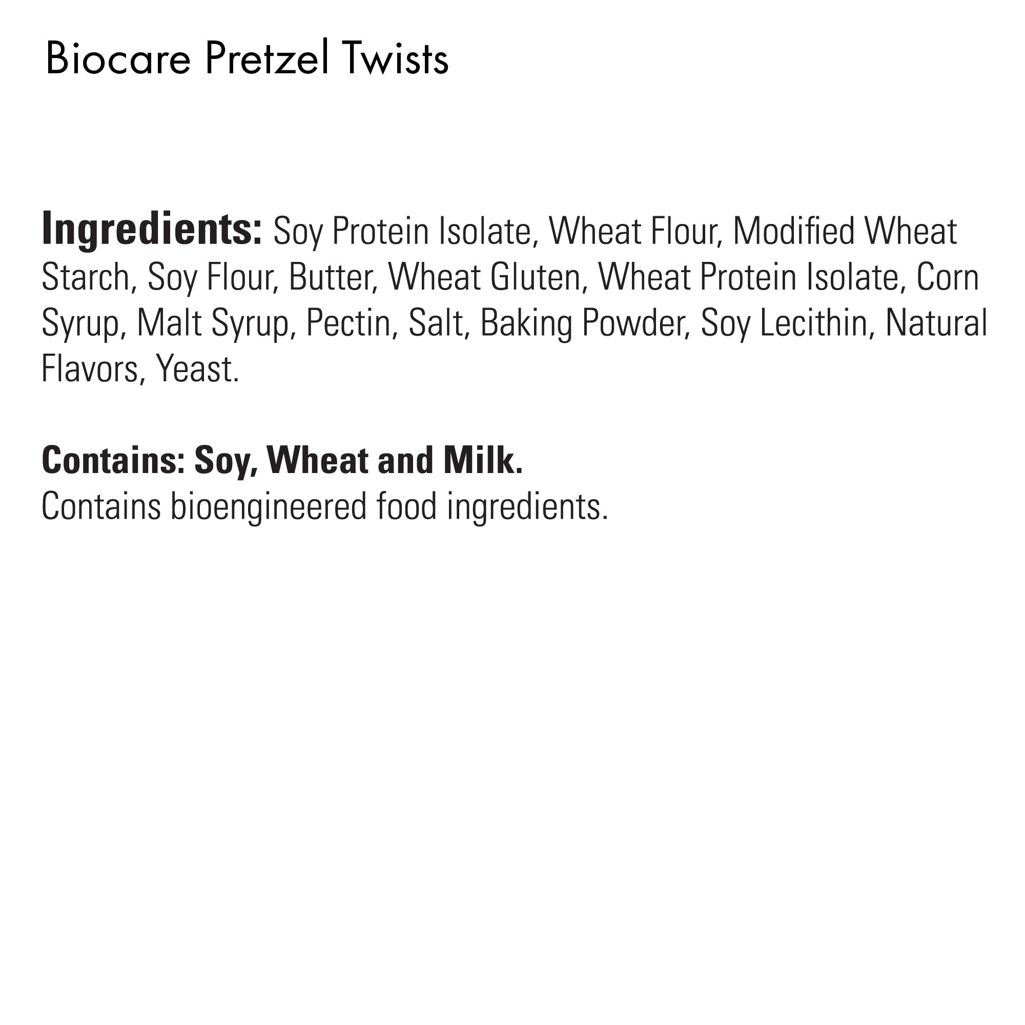 High Protein Pretzel Twists by Biocare