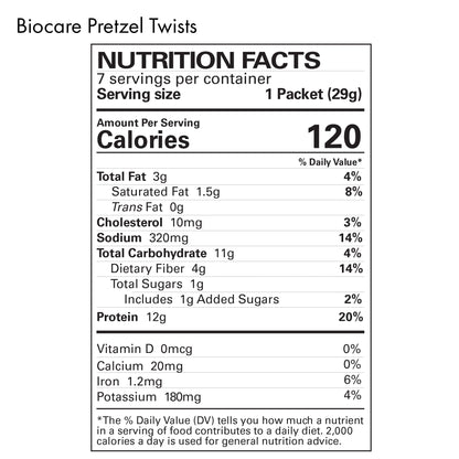 High Protein Pretzel Twists by Biocare