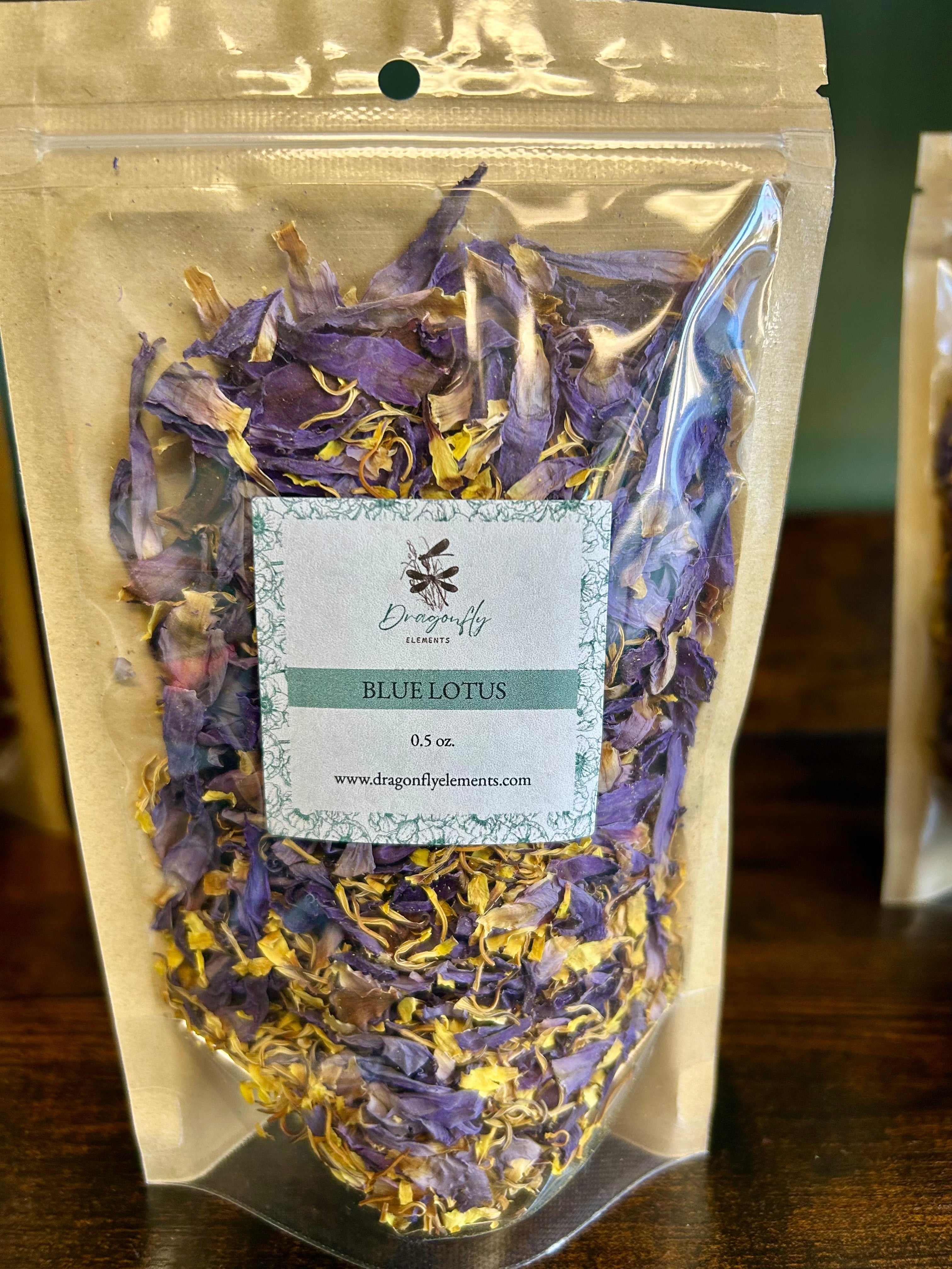Blue Lotus Petals &amp; Stamens .5oz. by Dragonfly Elements