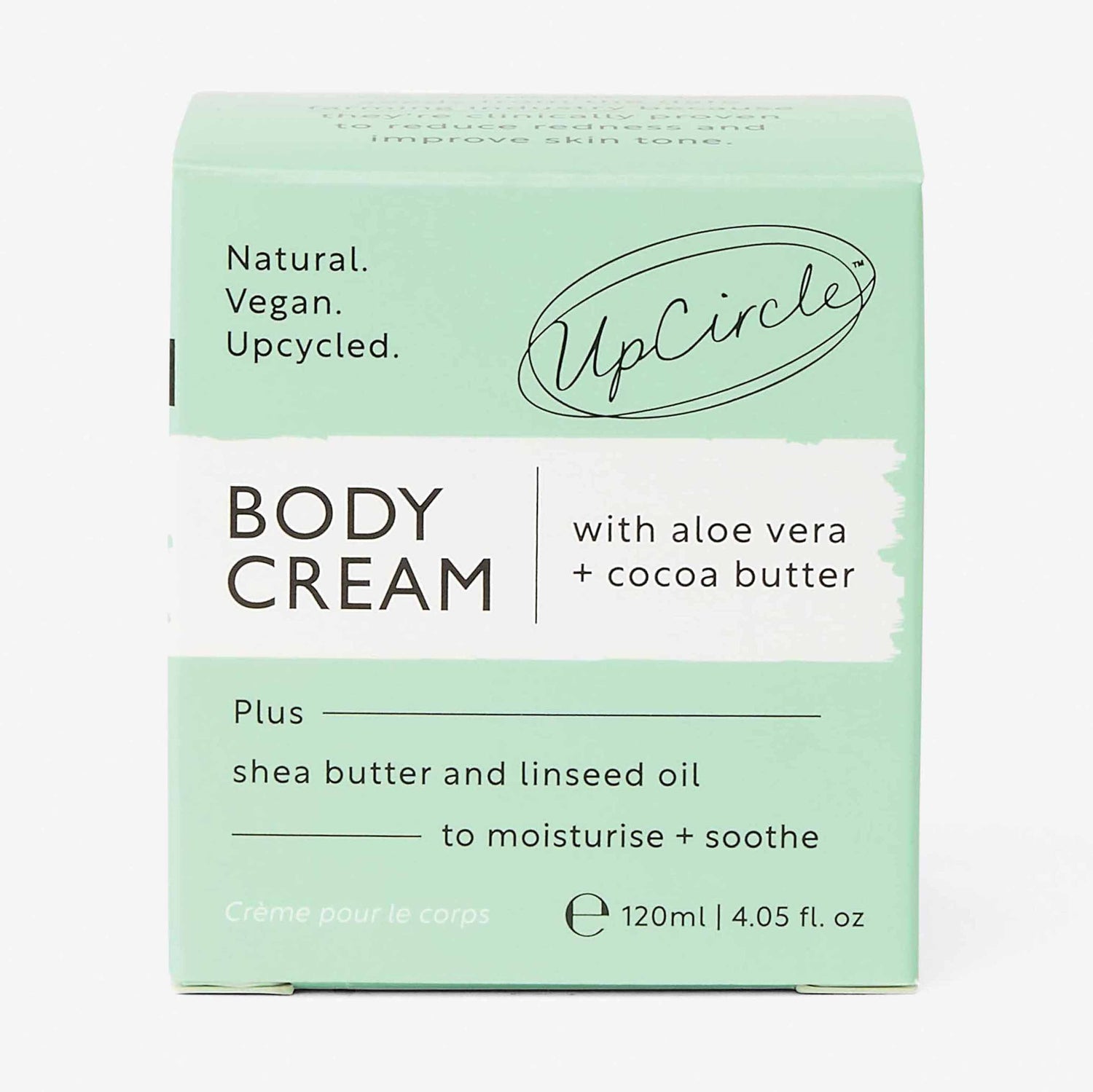Natural Body Cream with Aloe Vera + Cocoa Butter by UpCircle