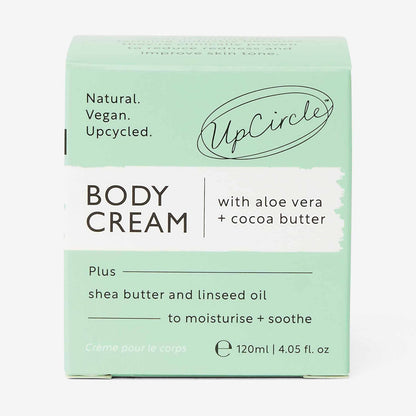 Natural Body Cream with Aloe Vera + Cocoa Butter by UpCircle