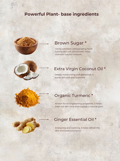 Turmeric &amp; Ginger Sugar Scrub | Gentle by MION Artisan Soap Co.