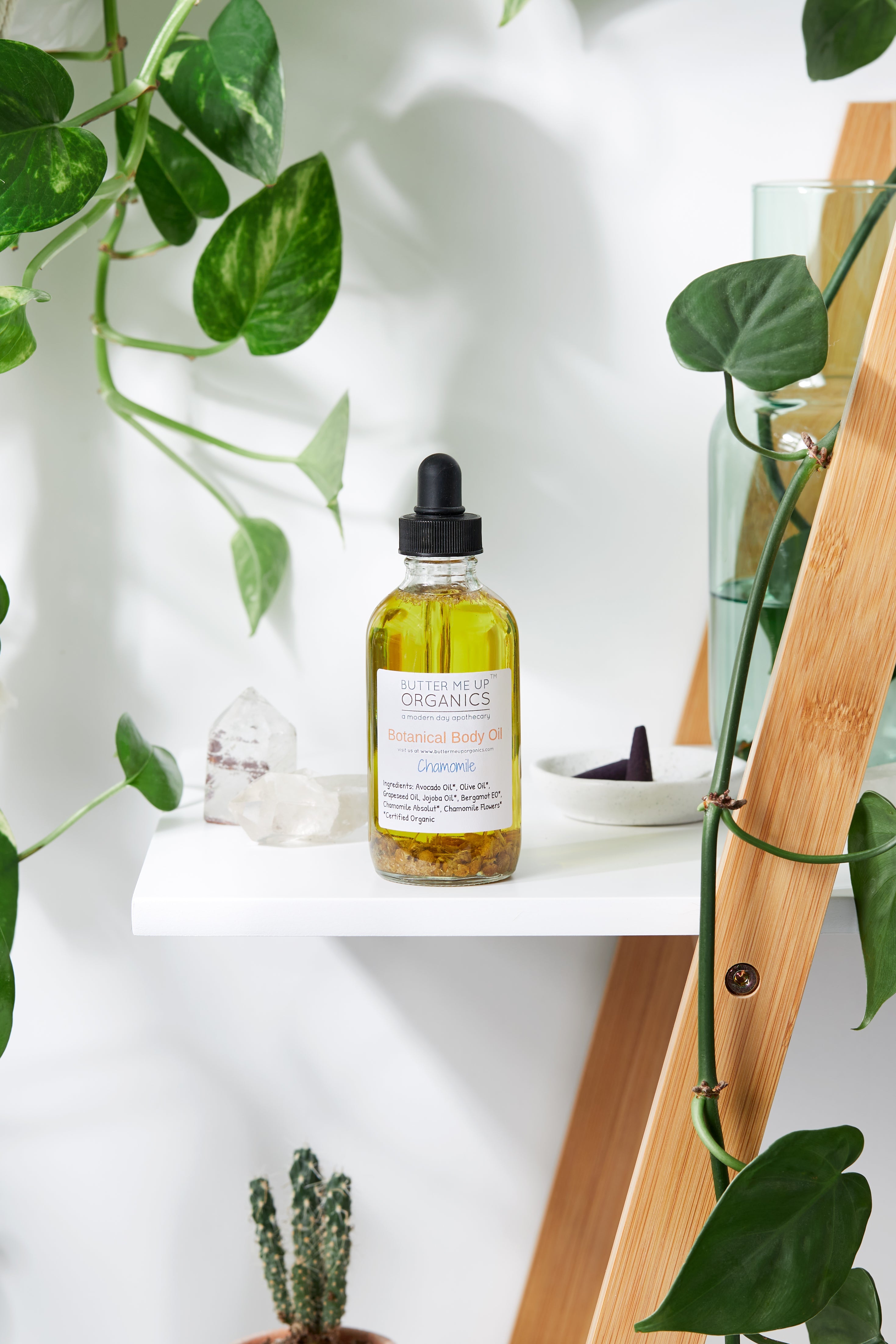 Botanical Body Oil -BOTANICAL COLLECTION - Organic Body Lotion Moisturizer by Butter Me Up Organics