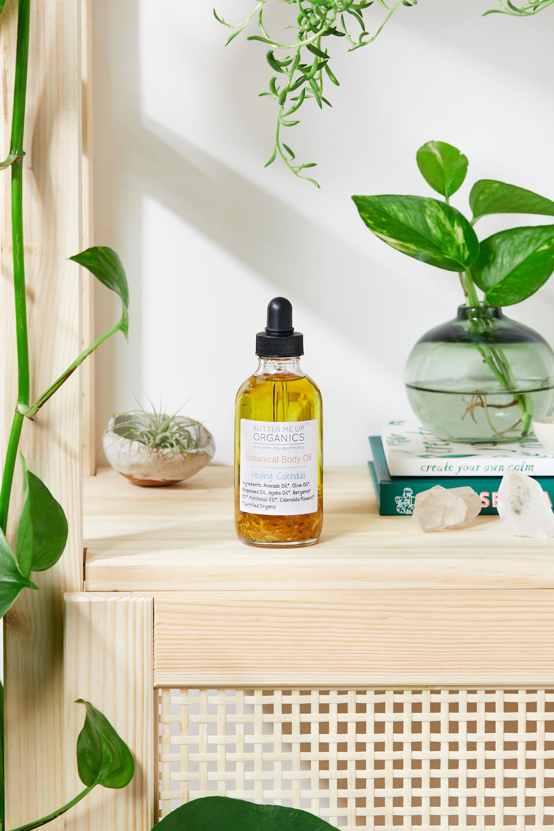 Botanical Body Oil -BOTANICAL COLLECTION - Organic Body Lotion Moisturizer by Butter Me Up Organics